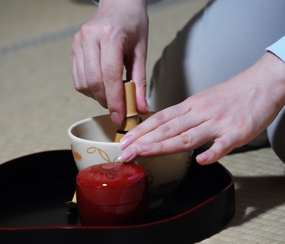 茶道体験の様子